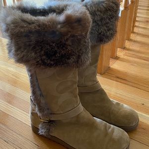 Coach Authentic Fur Boots